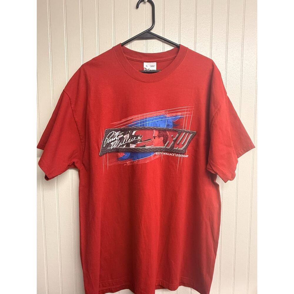 NASCAR #2 Rusty Wallace T Shirt X-Large Chase Auth Tee Penske Racing Miller Lite